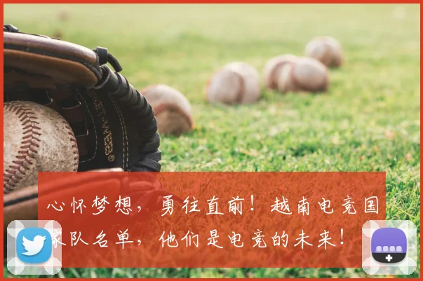 心怀梦想，勇往直前！越南电竞国家队名单，他们是电竞的未来！